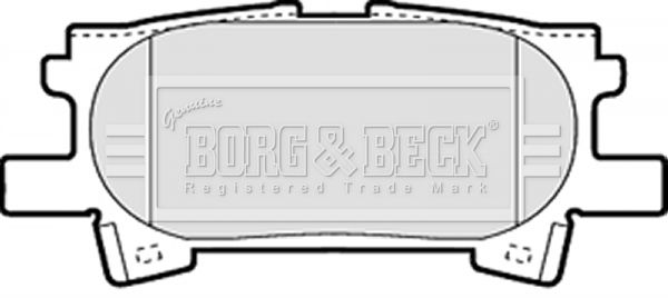 BORG & BECK stabdžių trinkelių rinkinys, diskinis stabdys BBP1970